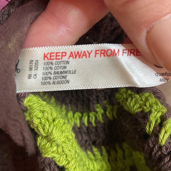 NWOT Free People Beach Donni Crochet Sweater Skirt Set Size L Color Brown/Green - Picture 15 of 16